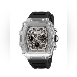 Activa X Invicta Watch w/ Skeleton Dial 44.3mm, Black (ACW2305-005) Clear Case